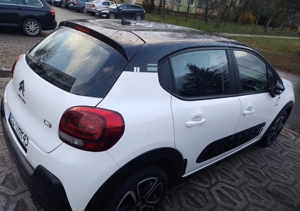 Citroen C3 cena 49900 przebieg: 59700, rok produkcji 2019 z Łódź małe 121